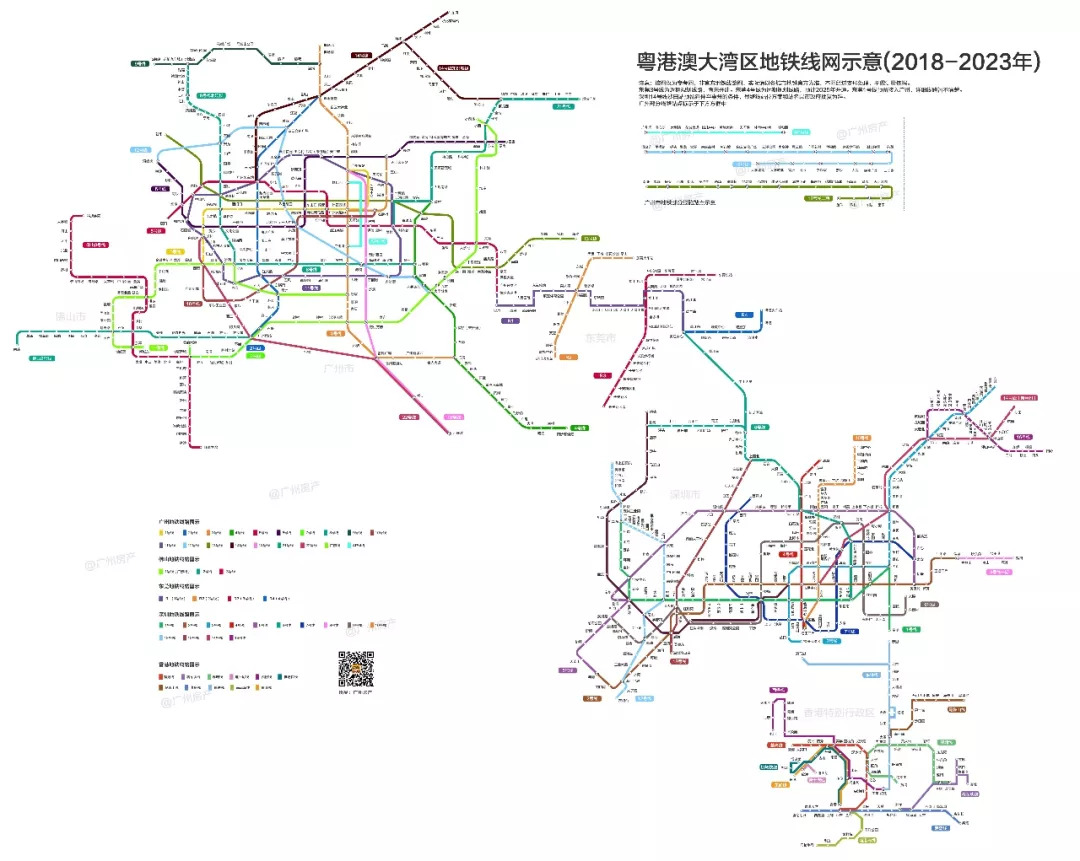 注:本次选取地铁线路为已获取批复或有明确规划路线,涵盖广州,佛山
